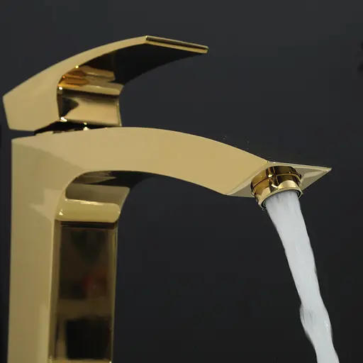 Змішувач для умивальника Gappo G1007-32 Золотий - фото 4