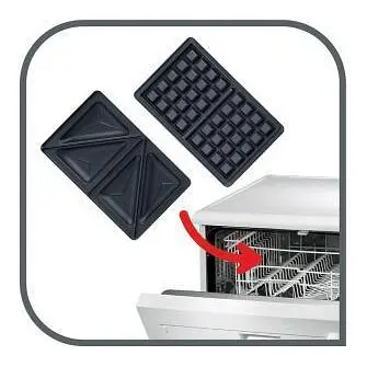 Мультимейкер (бутербродниця-вафельниця-гриль) Tefal SW342D38 - фото 6