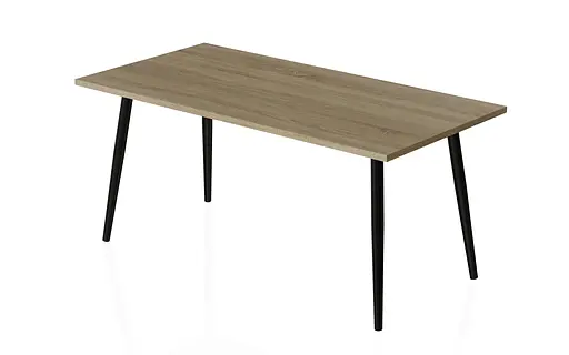 Стіл журнальний Монтана Ferrum-decor 45x100x50 Чорний метал ДСП Дуб Сонома 16 мм (FRD-106714) - фото 3