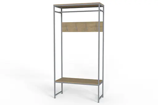 Вішалка модульна підлогова Ferrum-decor Треліс 14 180x90x38 сірий ДСП Дуб Сонома 16мм (FRD-104358) - фото 4