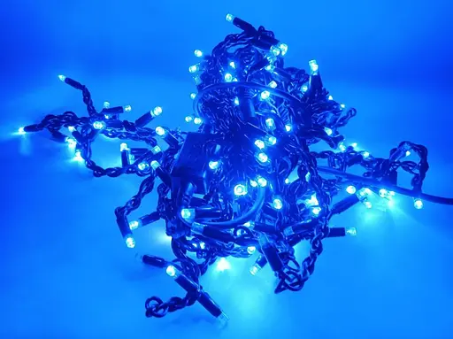 Гирлянда уличная A-plus Бахрома Wp Ice 180L Черный Провод Мерцание Синий Свет 5 М 165-Cl146B - фото 4