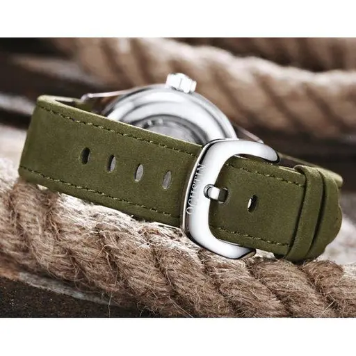 Водостойкие механические часы Ochstin Military silver - фото 9