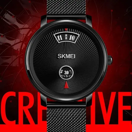 Чоловічий наручний годинникк Skmei 1489 Чорні - фото 3