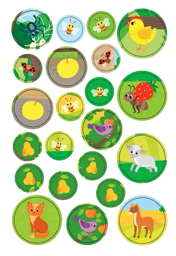 Великі наліпки для малят. Барвистий півник - фото 5