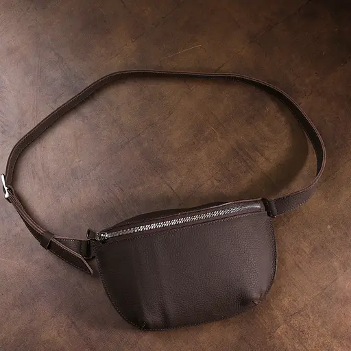 Шкіряна жіноча сумка бананка Shvigel 23х13х5 см sum0020168 - фото 8