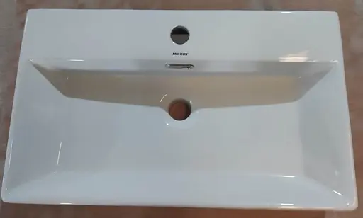 Умивальник підвісний Mixxus Premium Quadro-0206 600x360x130 мм з отвором під змішувач та переливом MP6509, Білий - фото 2