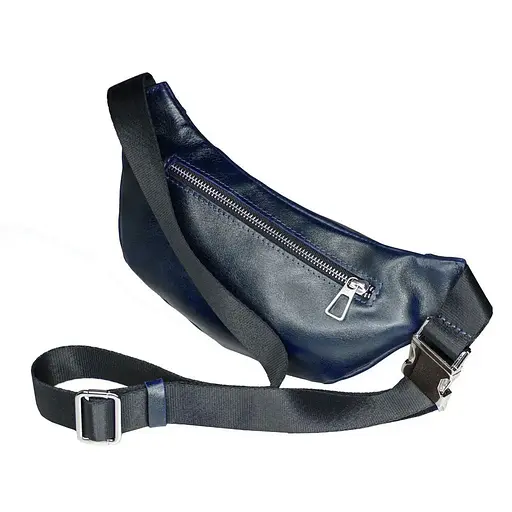 Жіноча шкіряна сумка-бананка Grande Pelle 11х26х7 см sum0026354 - фото 8