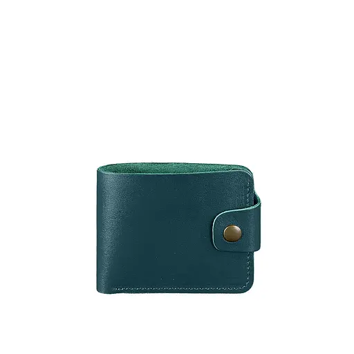 Кожаный портмоне 4.3 зеленый - фото 7