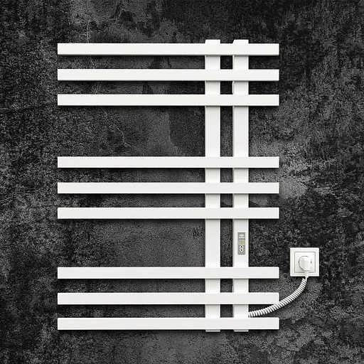 Електрична рушникосушарка Kosser Браш 800x600 ER тайм. білий ДБ01ERW, Білий матовий, Праве - фото 2