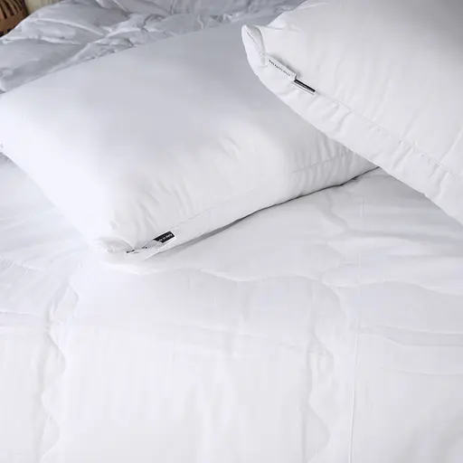 Летний постельный комплект MirSon Line Satin Light Pro Snow White Silk Семейный (2200010983388) - фото 3