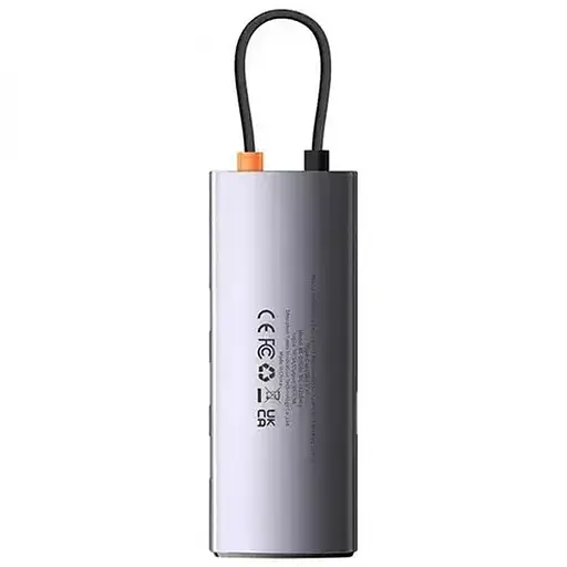 Переходник HUB Baseus Metal Gleam Series 4-in-1 4xUSB3.0 (WKWG070013) Gray - фото 4