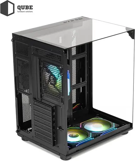 Корпус QUBE AQUARIUM ARGB BLACK AQUARIUM_GBNU3 - фото 7