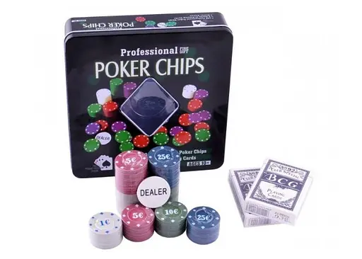 Настільна гра International Toys Trading LTD Покерний набір 100 фішок з номіналом (бляшана коробка) (IG-2033) - фото 10