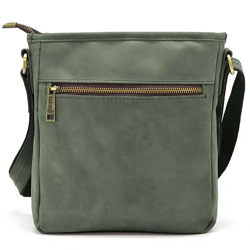 Чоловіча шкіряна сумка через плече TARWA 22х25.5х3.5 см sum0025690 - фото 4