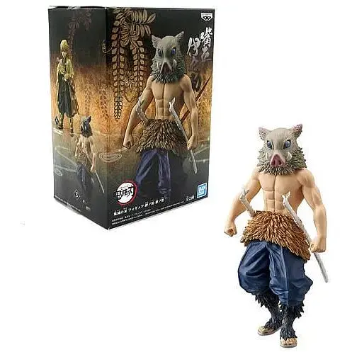Коллекционная фигурка Bandai Иноске Хашибира Hashibira Inosuke Клинок рассекающий демонов Demon Slayer 16 см - фото 1