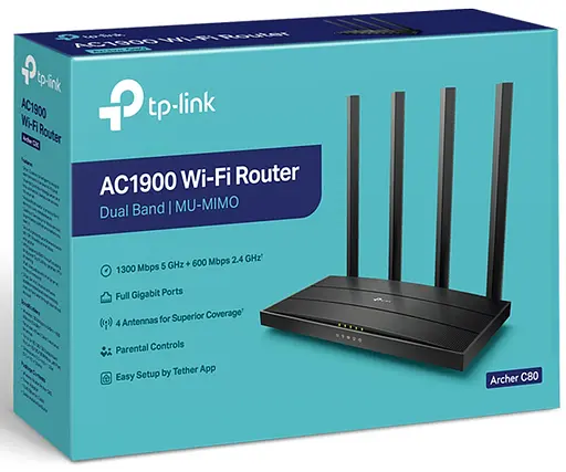 Бездротовий маршрутизатор TP-Link Archer C80 AC1900 Archer C80 AC1900 (6708987) - фото 3
