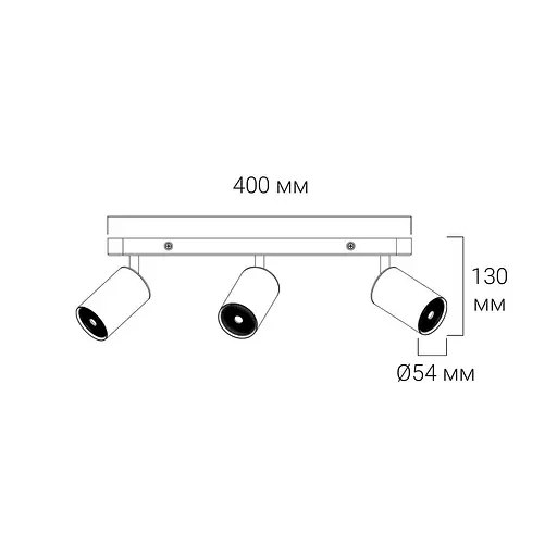Спот Ledcoin ML314-3 під лампу білий - фото 3