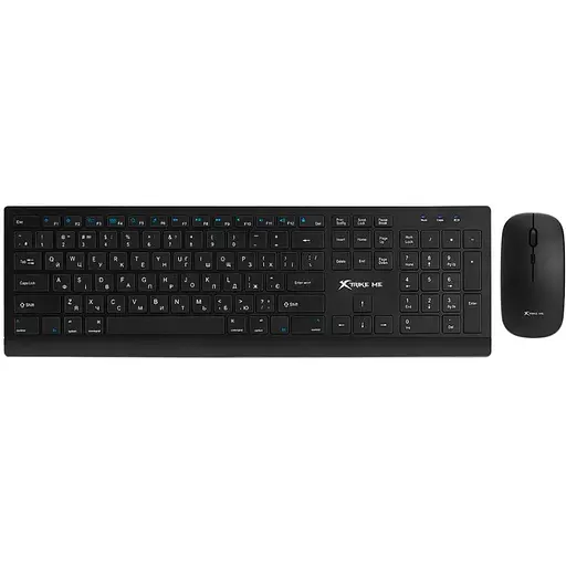 Комплект бездротовий XTRIKE ME MK-208W UA (ножичні перемикачі, Low profile) чорний