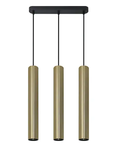 Подвесной светильник, люстра над столом, барной стойкой Goldlux 326164 Lungomare GU10 3x10W IP20 Золотой - фото 1