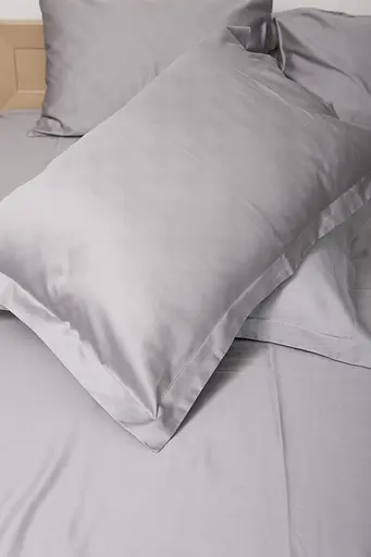 Комплект постільної білизни Moon&Star King Size 220x240 см наволочки 2х70х70 см Smoke Satin Premium - фото 6