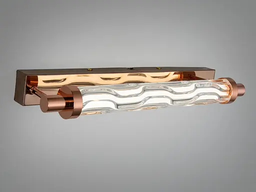 Настінне LED бра Romin Лофт золото 10 Вт хвилясте скло - фото 3