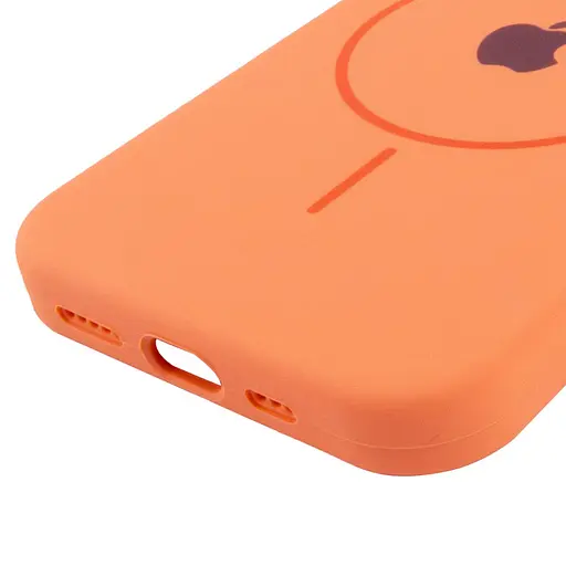 Чохол Epik Silicone Case Full Protective AA with MagSafe для Apple iPhone 15, 6.1 Помаранчевий/Papaya - фото 5