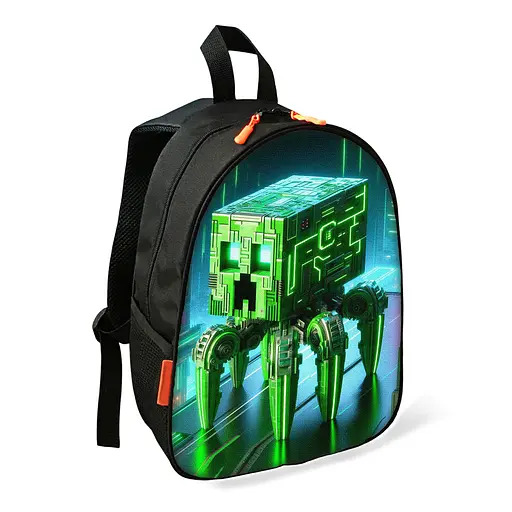 Рюкзак Minecraft Крипер детский школьный/городской 34х27х13 см для мальчика (02435)