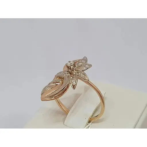 Золоте кільце Гаразд з діамантами. 302403 19 - фото 5