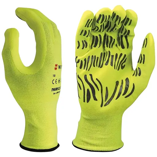 Перчатки защитные Wurth Tigerflex Hi-Lite полиэстер покрытие нитрил пара р. 10 (0899403090)