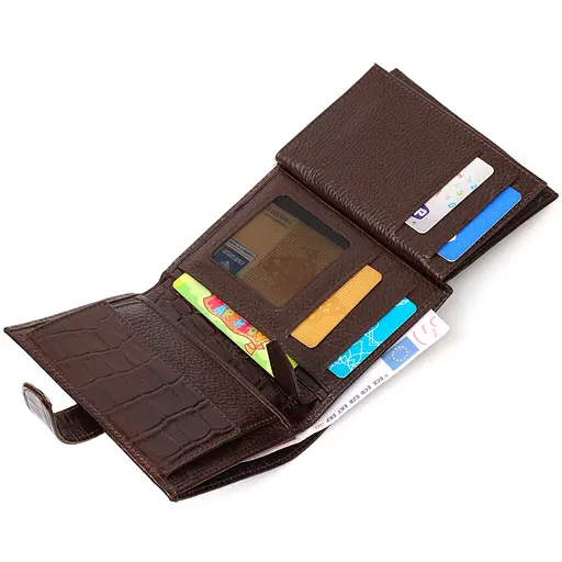 Кожаный мужской кошелек Bond 9.7х12.7х2 см acs0026932 - фото 6