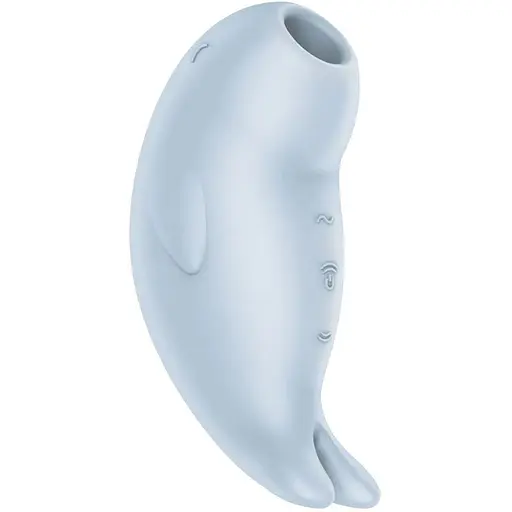 Вакуумний кліторальний стимулятор з вібрацією Satisfyer Seal You Soon блакитний