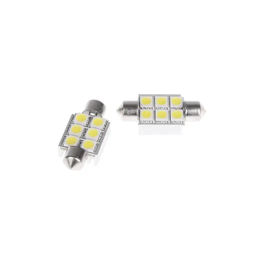 Лампа Brille автомобильная светодиодная LED SV8.5 CW Festoon 36 мм 12 В - фото 2