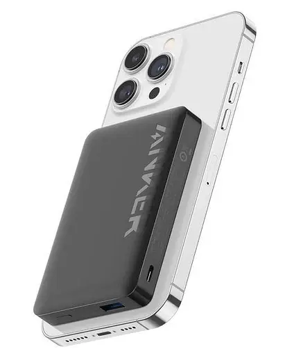 Повербанк Anker 334 MagGo 10000 mAh 20 W з бездротовою, магнітною зарядкою Magsafe для iPhone чорний - фото 2