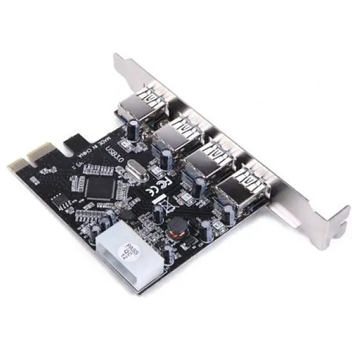 Контролер PCI-E USB3.0 (4ext. Molex) VIA RTL - фото 2