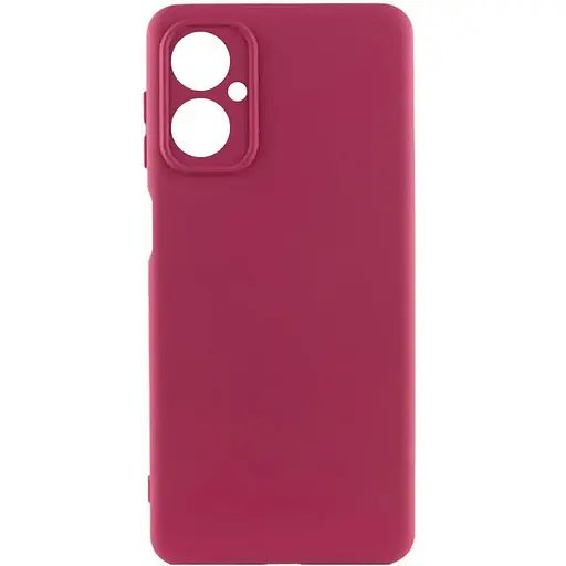 Чохол Silicone Cover Lakshmi Full Camera (A) для Motorola Moto G14 Бордовий / Marsala