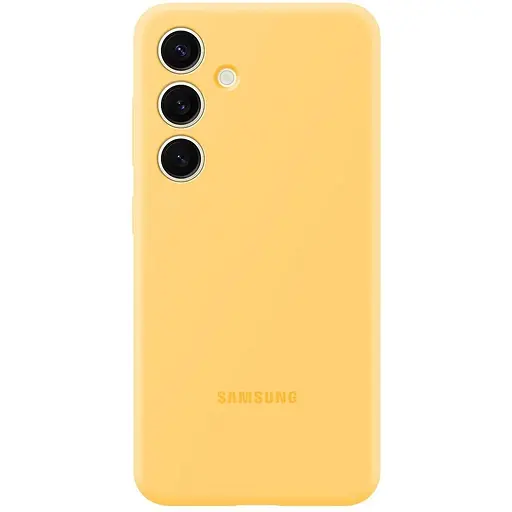 Оригінальний силіконовий чохол Samsung Silicone Case для Samsung Galaxy S24 Plus (S926) Yellow EF-PS926TYEGWW