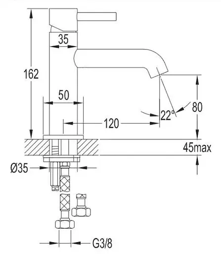 Змішувач для раковини Omnires Y gold (Y1210NGL) - фото 4