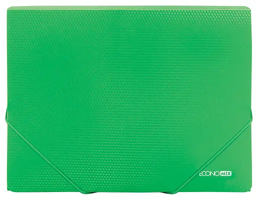 Папка пластикова на гумках А4 E31601 Economix непрозора фактура "діамант"(4044572316011) Зелений - фото 1