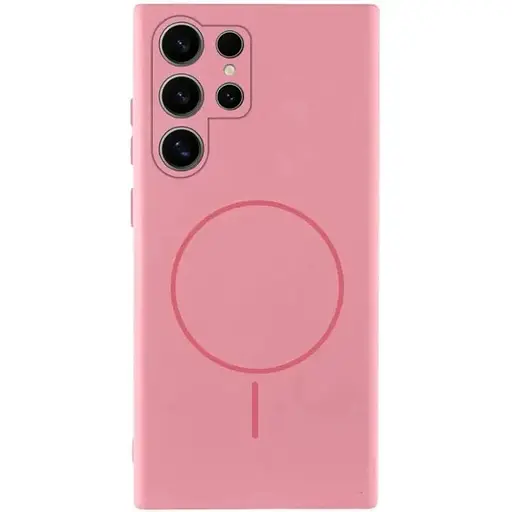 Чохол Lakshmi Silicone Cover Full Camera (AA) with MagFit для Samsung Galaxy S25 Ultra Рожевий/Light pink - фото 1