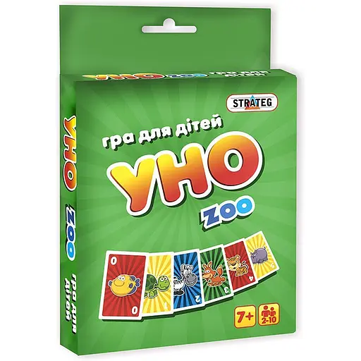 Настільна гра Уно zoo Strateg 7016ST укр.