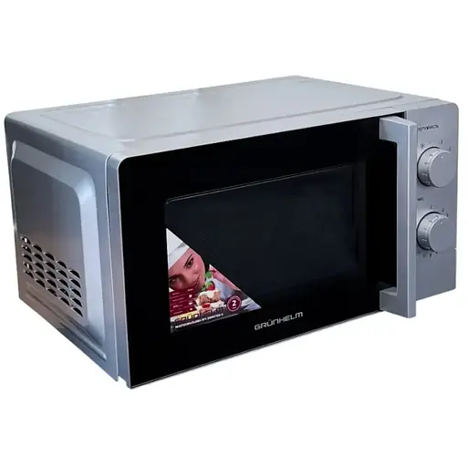 Мікрохвильова піч Grunhelm 20MX708-G 700 Вт 20 л сіра (146527) - фото 2