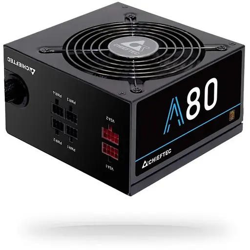 Chieftec Блок питания A-80 (750W), >85%, 120мм, 1xMB 24pin(20+4), 1xCPU 8pin(4+4), 4xMolex, 6xSATA, 2xPCIe 8pin(6+2), Modular