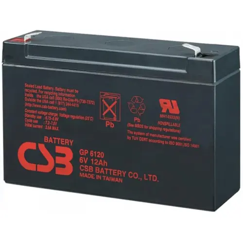Аккумулятор CSB GP6120 AGM 6V 12Ah