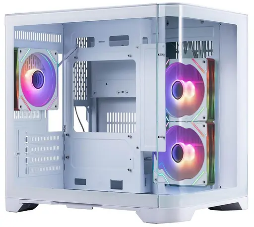 Корпус 1stPlayer UV5-WH-2FC7R-W-1FC7-W белый без блока питания (UV5-WH-2FC7R-W-1FC7-W) - фото 1