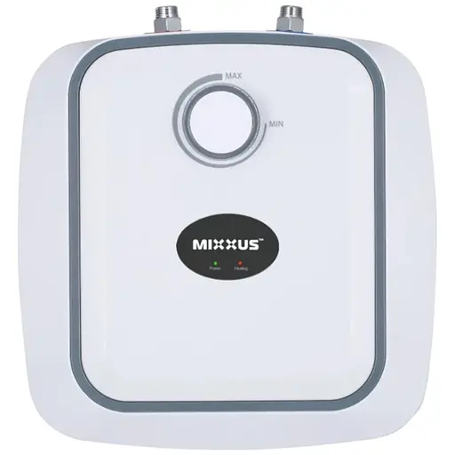 Водонагреватель Mixxus EWH-0606 Small Under под мойкой 6 л, 1500 Вт, мокрый ТЭН, вертикальный, квадратный, белый (WH0006) - фото 1
