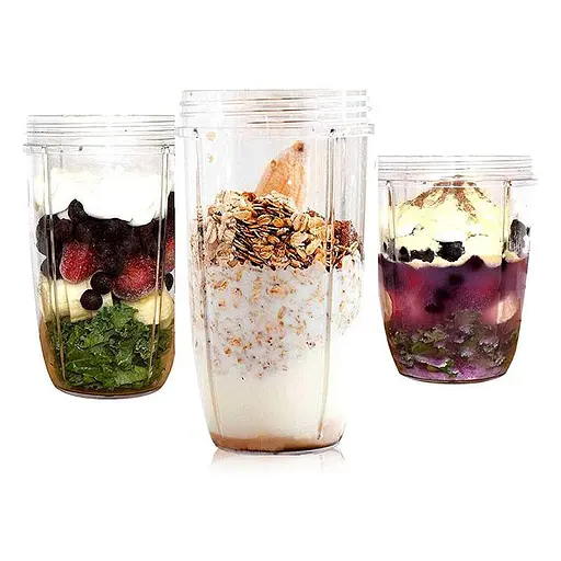 Пластиковий стакан для блендера-подрібнювача (харчовий екстрактор) NUTRIBULLET 600 Вт 900 Вт 900 мл - фото 6