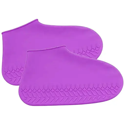 Багаторазові бахіли-чохли для взуття Kidigo силіконові від води та бруду S Purple (kz235)