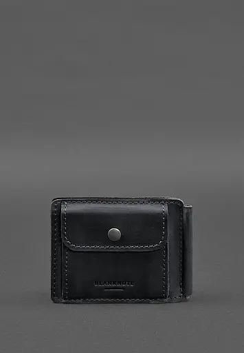 Кожаный портмоне 13.0 зажим Черный Crazy Horse - фото 9