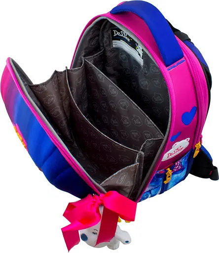Ортопедический ранец 3 в 1 Delune для девочки Фея 35х27х16 см Розовый (7mini-017) - фото 3