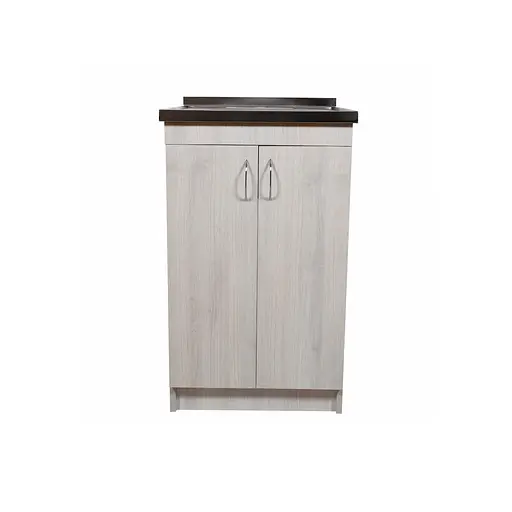 Тумба в комплекті з нержавіючою мийкою для кухні ЛДСП 50х50х83 см Дуб Молочний (52866-01160)